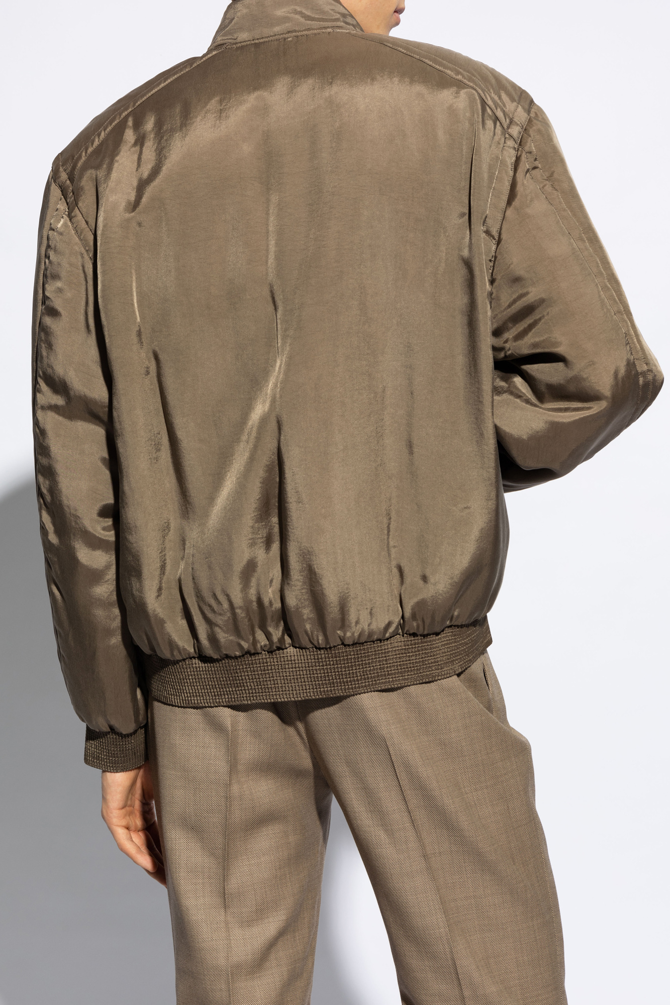 Saint Laurent Classic MA-1 Jacket Black & Khaki Camo | END. (JP)